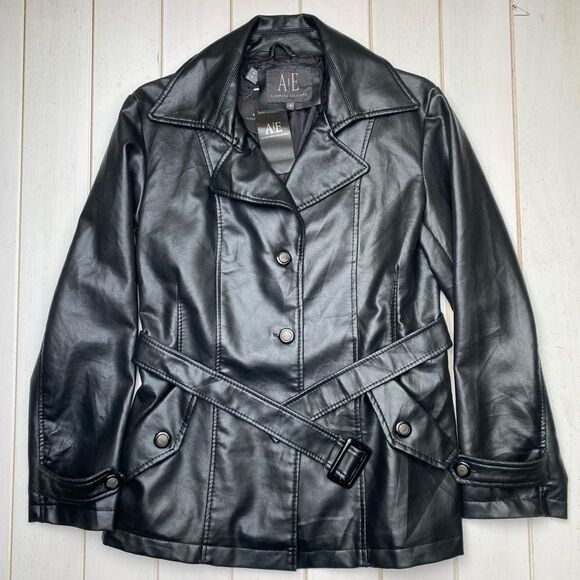 NWT Armani Exchange Leather Trench - Picture 10 of 15